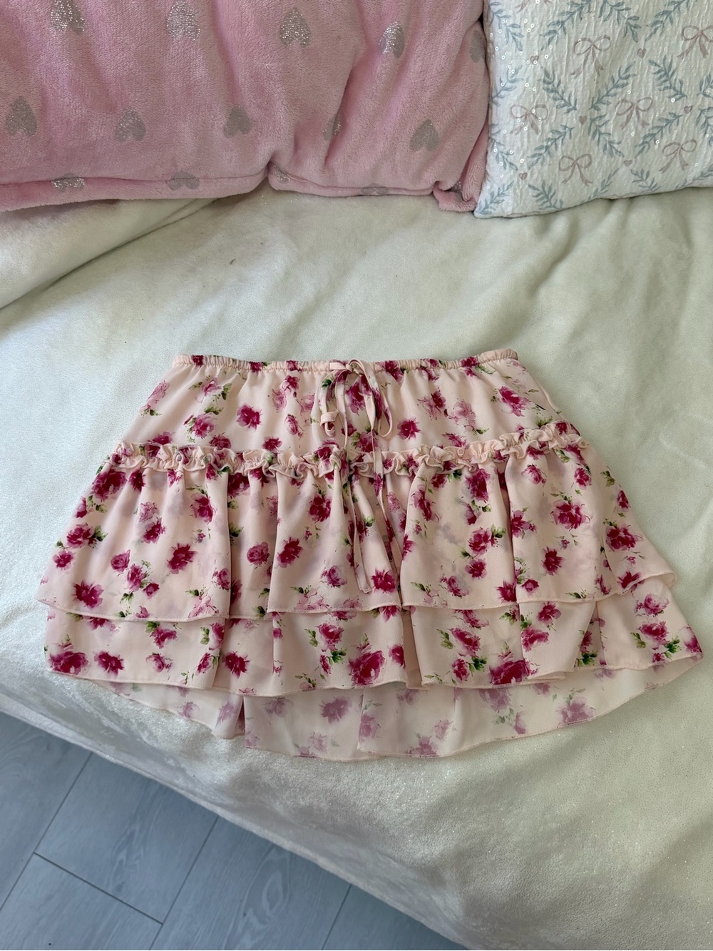 floral garage mini skort